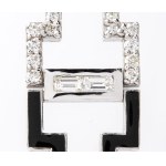 Diamond gold earrings