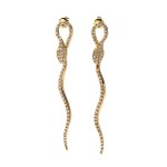 Diamond gold earrings