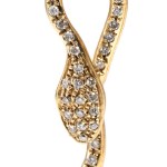 Diamond gold earrings