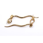 Diamond gold earrings