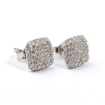 Diamond gold earrings