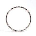 Diamond titanium rigid bracelet