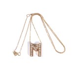 Gold diamond necklace