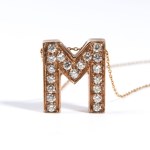 Gold diamond necklace