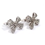 Diamond gold earrings