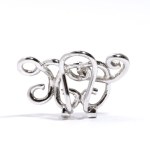 Diamond gold single earring