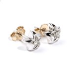 Diamond gold earrings