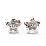 Diamond gold earrings