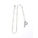 Diamond gold necklace