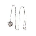 Diamond gold necklace