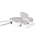 Diamond gold pendant necklace