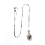 Diamond gold pendant