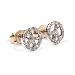 Gold diamond earrings