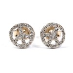 Gold diamond earrings