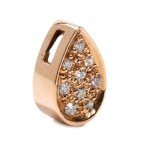 Diamond gold pendant