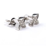 Diamond gold earrings