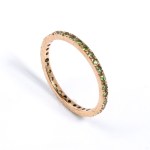 Tsavorite gold ring