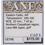 Ancient Eastern Celtic 200-100 BC. AR Tetradrachm