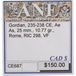 Ancient Roman. 235-238 AD. Gordian III Æ 25 mm