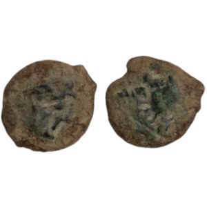 Ancient Skythia Olbia. 325-320 BC. Unit Apollo Dolphin (2 pieces)