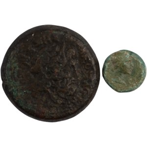 L'antico Tolomeo VI Filometore e Frigia Eucarpeia Livia (2 pezzi)