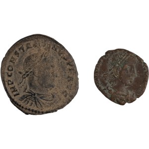 Ancient Roman. Constantine I & II Æ Follis (2 pieces)