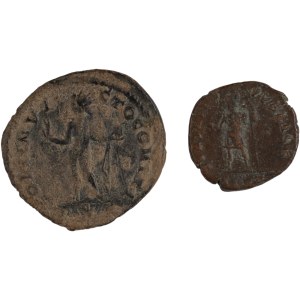 Ancient Roman. Constantine I & II Æ Follis (2 pieces)