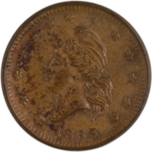 United States 1863 Civil War Token Brockage Error