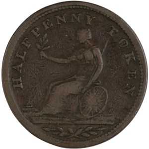 Canada Lower Canada Half Penny Token LC-49A2