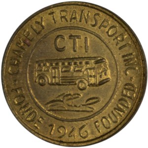 Canada Quebec Chamely Transport Bus Token - Brockage Error
