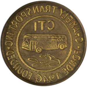 Canada Quebec Chamely Transport Bus Token - Brockage Error