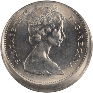 Canada 1969 25 Cents Off Centre Strike Error