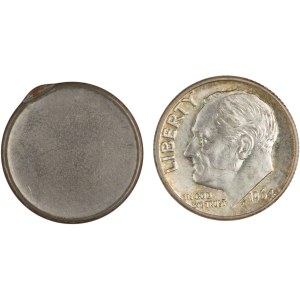 United States 10 Cents Error Lot (2 pieces)