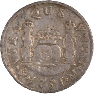Mexico 1751/41 Mo MJ Silver 2 Reales Triple Stuck Reverse Error