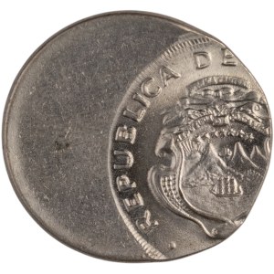 Costa Rica 10 Centimos Off Centre Strike Error
