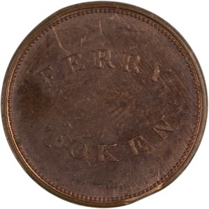 Canada Halifax Steam Boat Company Ferry Token Clipped Planchet