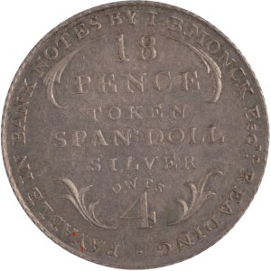Great Britain 1811 Berkshire 18 Pence I.B. Monck Davis-4