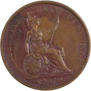 Great Britain 1831 .W.W Penny Rare Variety