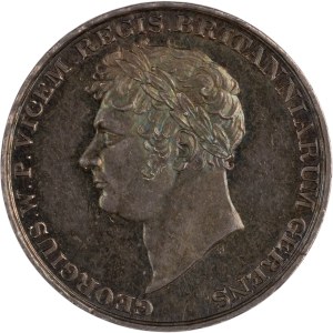 Great Britain 1817 Waterloo Bridge Opened 27mm Silver Medal George IV