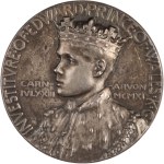 Great Britain 1911 34mm Silver Medal Prince Edward Investiture