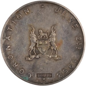 South Africa 1953 Silver Coronation Medal Elizabeth II Johannesburg