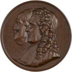 France 1833 42mm Bronze Medal Benjamin Franklin