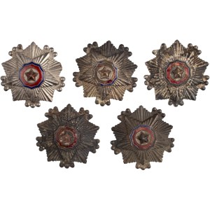 North Korea Order of the National Flag 3rd Class (5 pieces)