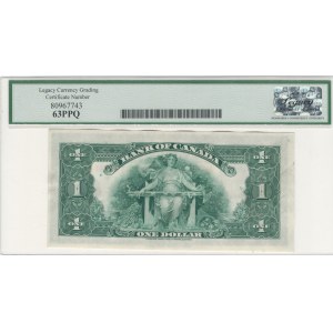 Bank of Canada 1935 $1 Banknote BC-1