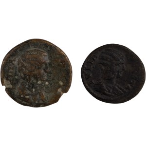 Antica provincia romana, Stobi in Macedonia. 193-217 d.C. Giulia Domna. (2 pezzi)