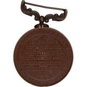 Canada 1792-1892 49mm Bronze Medal John Graves Simcoe