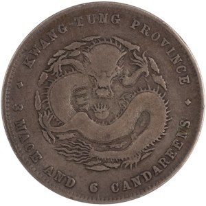 China 1890-1905 Kwangtung Silver Half Dollar