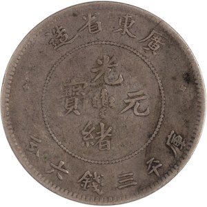 China 1890-1905 Kwangtung Silver Half Dollar