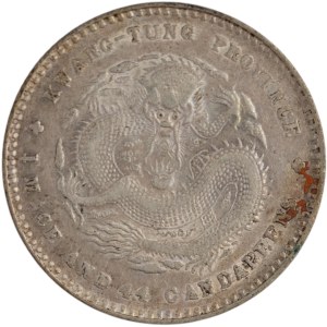 China 1890-1908 Kwangtung Silver 20 Cents
