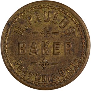 Canada Fort Erie Ontario H. Paulus Baker 5 Cents Merchant Token LeRoux 1039